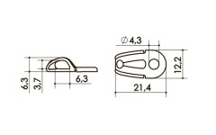 Петля арт. 01P78 00
