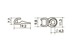 Крючок  арт. 04D47 00