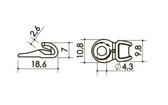 Крючок  арт. 073A3 00
