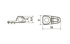 Петля  арт. 073T4 00