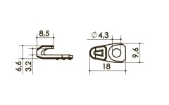 Крючок  арт. 073T4 BA