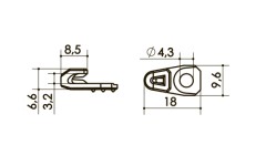 Крючок  арт. 073T5 00