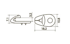 Крючок  арт. 073W1 00