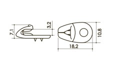 Крючок  арт. 073W3 00