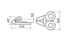 Крючок  арт. 073W4 00