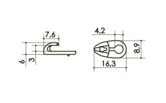 Крючок  арт. 077N2 BA