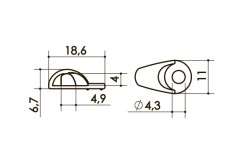 Петля  арт. 07E12 GR